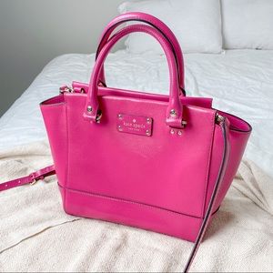 Kate Spade Hot Pink Convertible Handbag Camryn